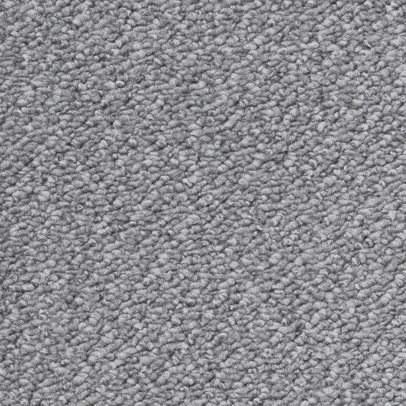 Teppichboden Hellgrau Schlinge Vorwerk Traffic 5Y75 - Rollenbreite 400 cm Nahaufnahme eines Teppichbodens in Hellgrau