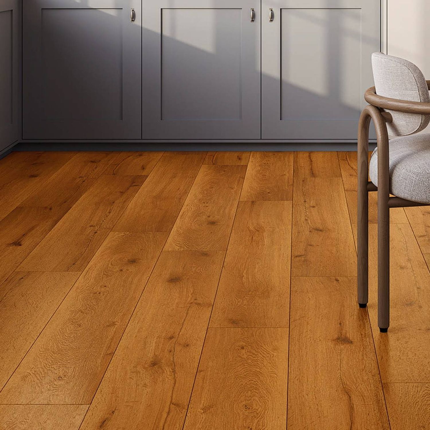 Klick-Vinyl Holzoptik Saxon Oak Fuego 55 mit integrierter Dämmung - 1 Paket 2,137 m²