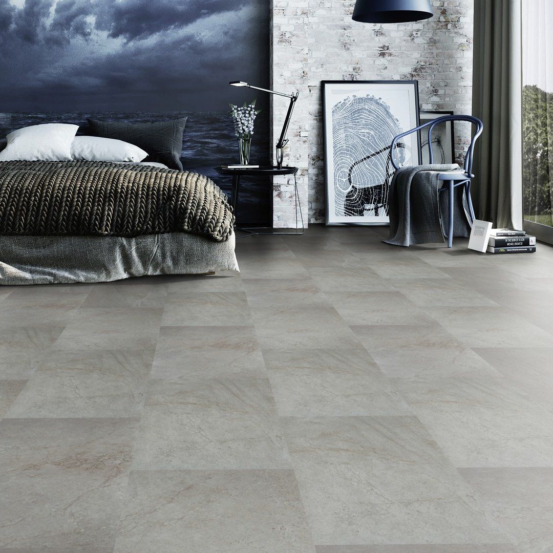 Klebe-Vinyl Steinoptik Groovy Granite Steel New 91 Maximus - 1 Paket 3,345 m²