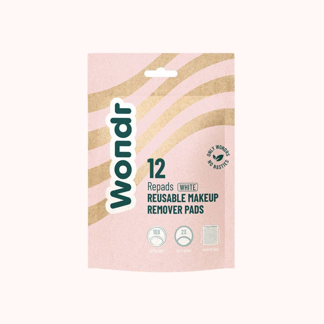 Reusable make up remover pads white