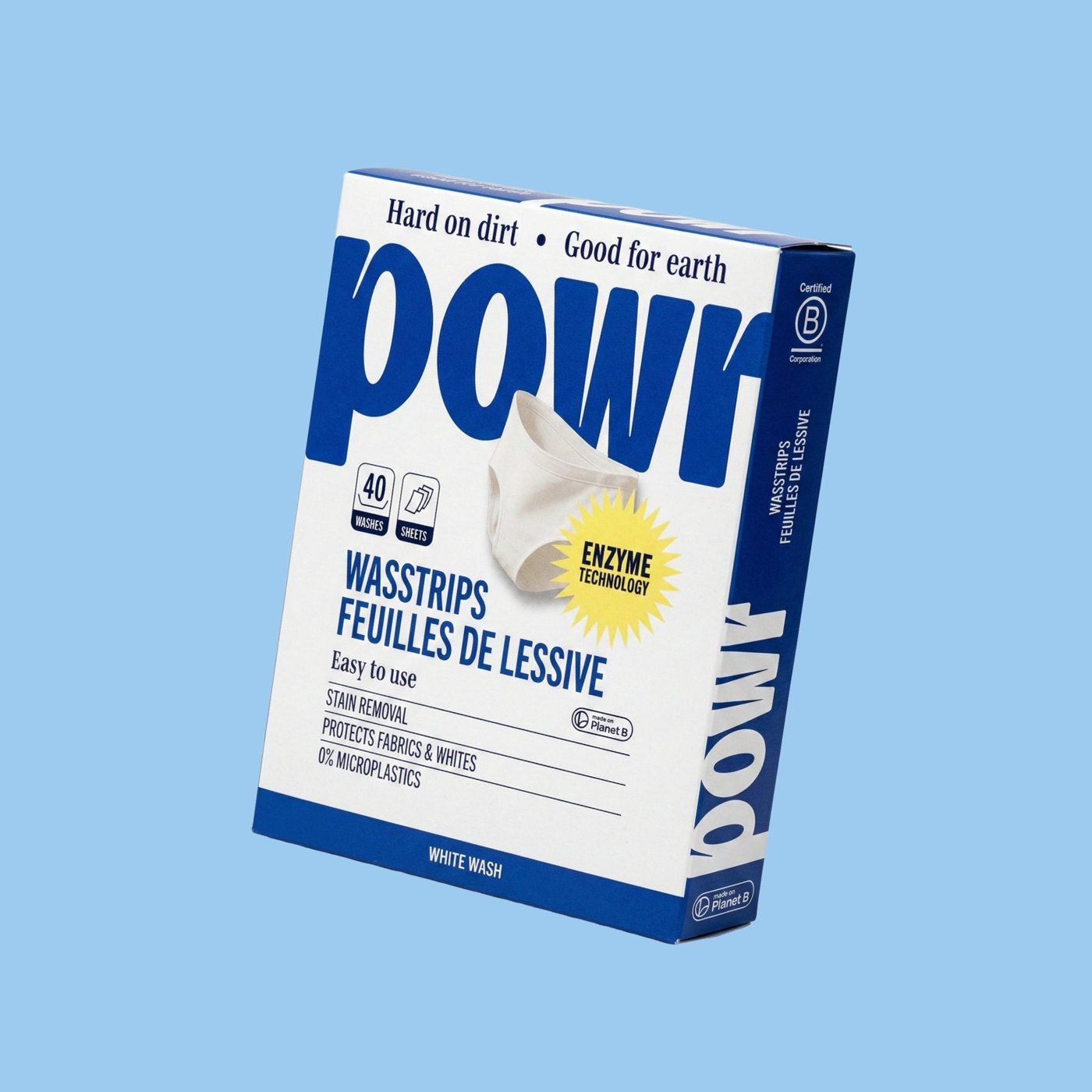 POWR Wasstrips witte was