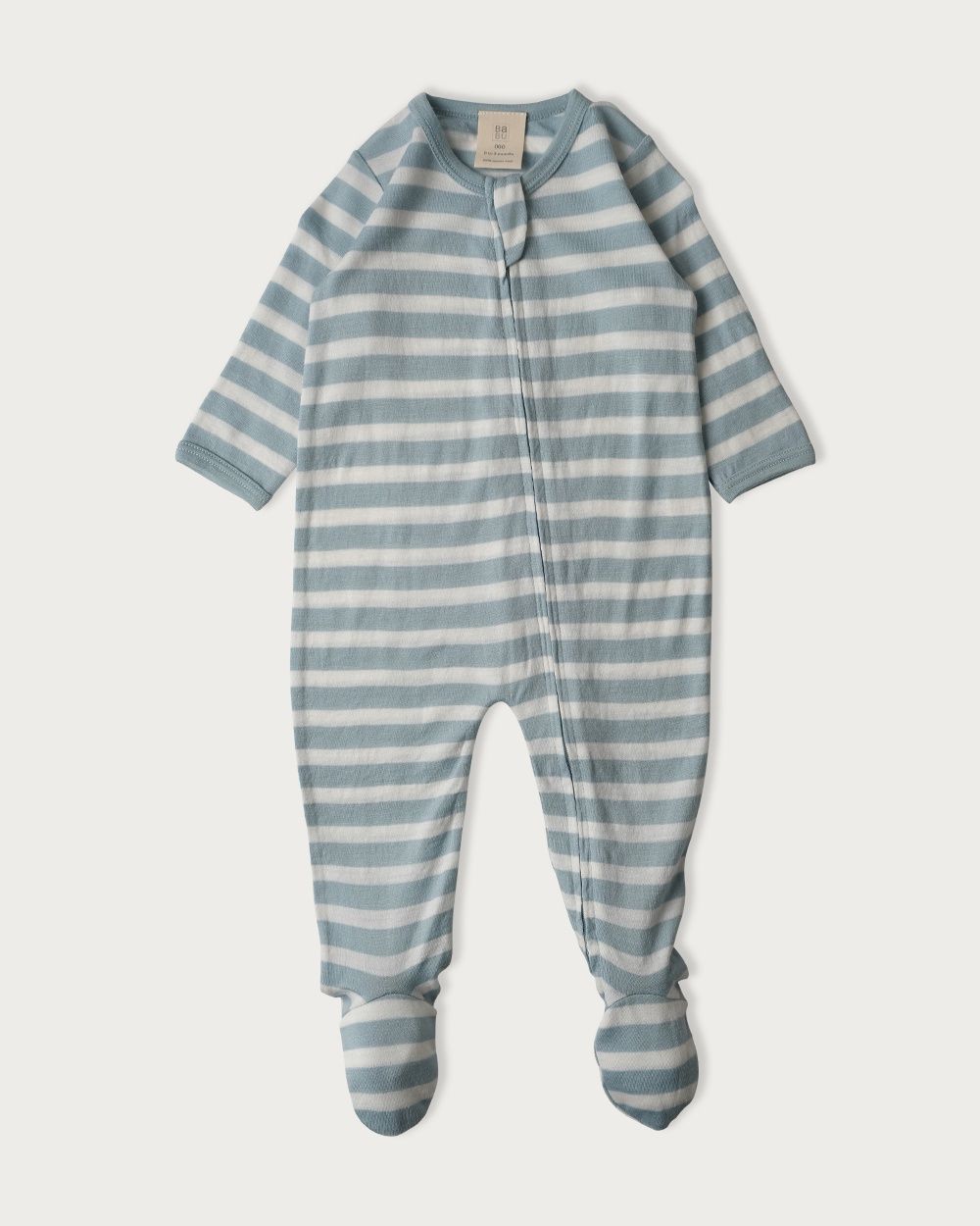 Babu Merino Footed Onesie, Colour: Gumdrop Stripe, Size: Prem