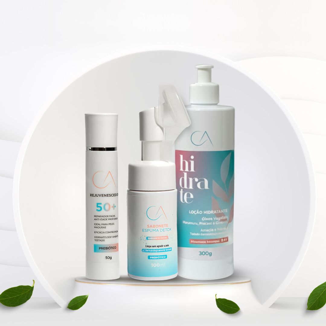 HIDRATE CA + DETOX FOAM CLEANSER + REJUVENATOR 50+