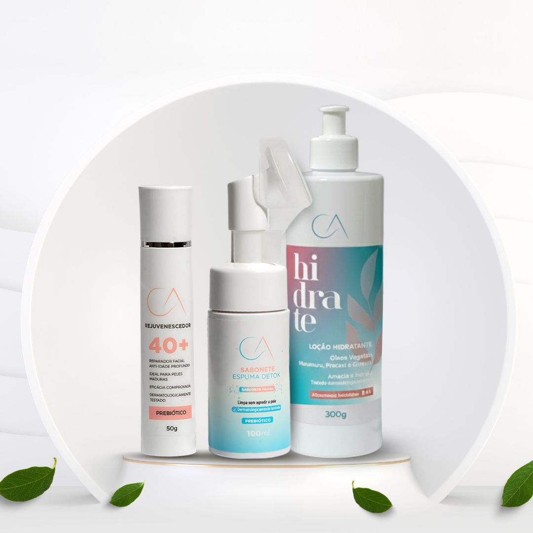 HIDRATE CA + DETOX FOAM CLEANSER + REJUVENATOR 40+