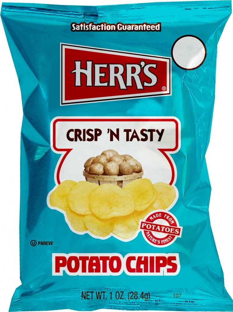 HERRS CRISP'N TASTY REGULAR CHIPS