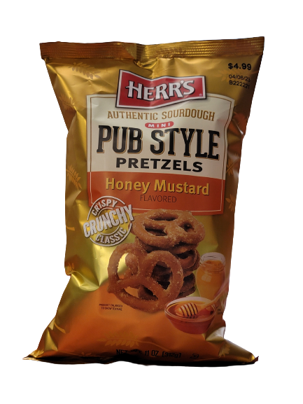 HERR'S HONEY MUSTARD PUB PRETZELS