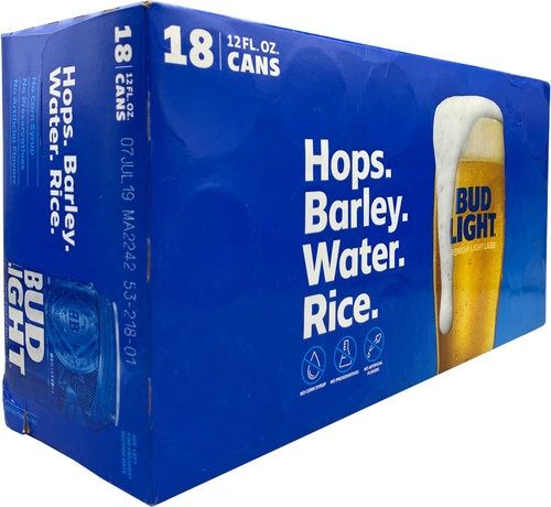 BUD LIGHT 18PK 12 OZ CAN