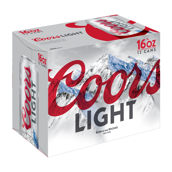 COORS LIGHT 12PK 16OZ CAN
