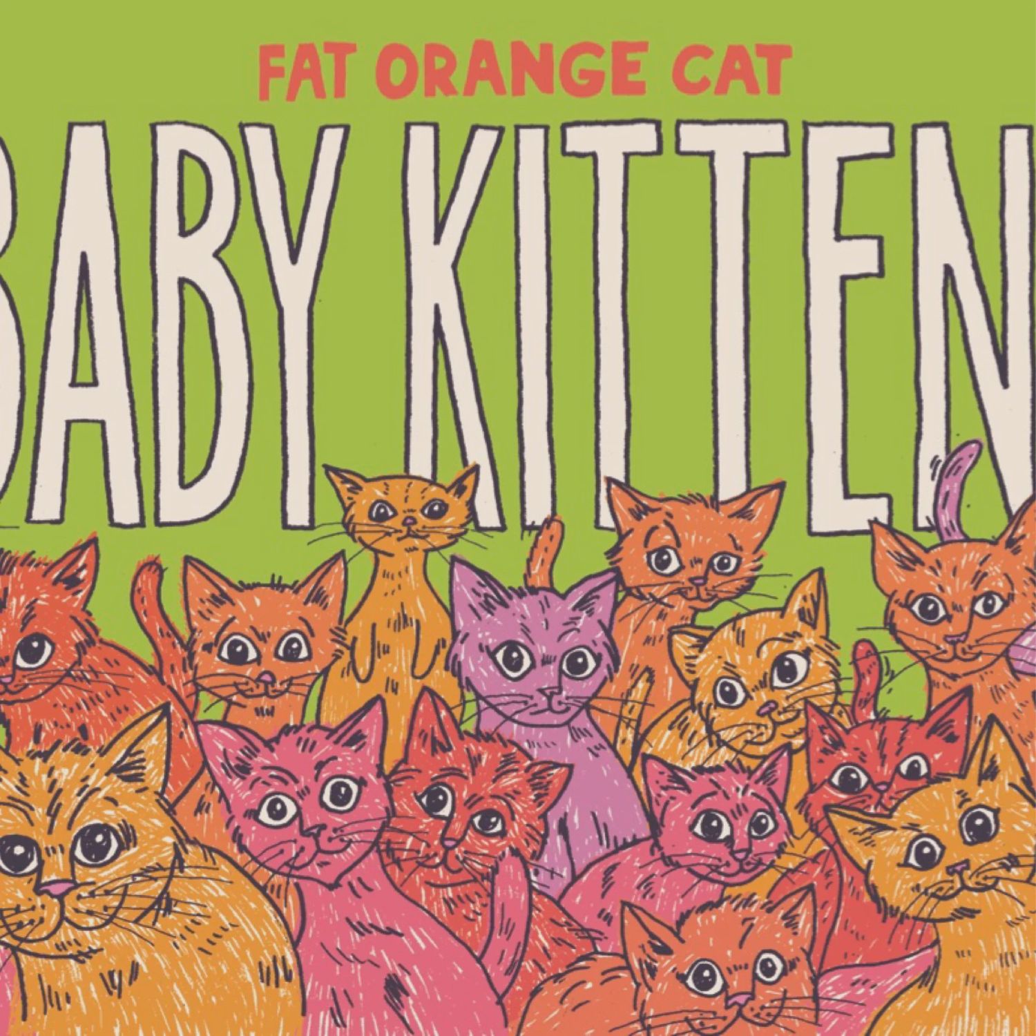 FAT ORANGE CAT BABY KITTENS HAZY IPA 6PK CAN