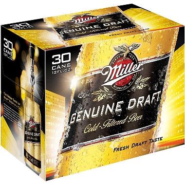 MILLER GENUINE DRAFT 30PK