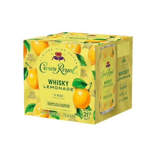 CROWN ROYAL RTD WHISKY LEMONADE 4PK