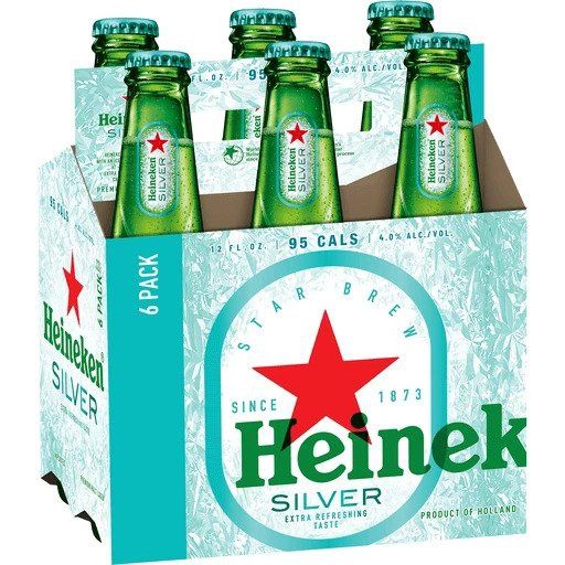 HEINEKEN SILVER 6PK BTL