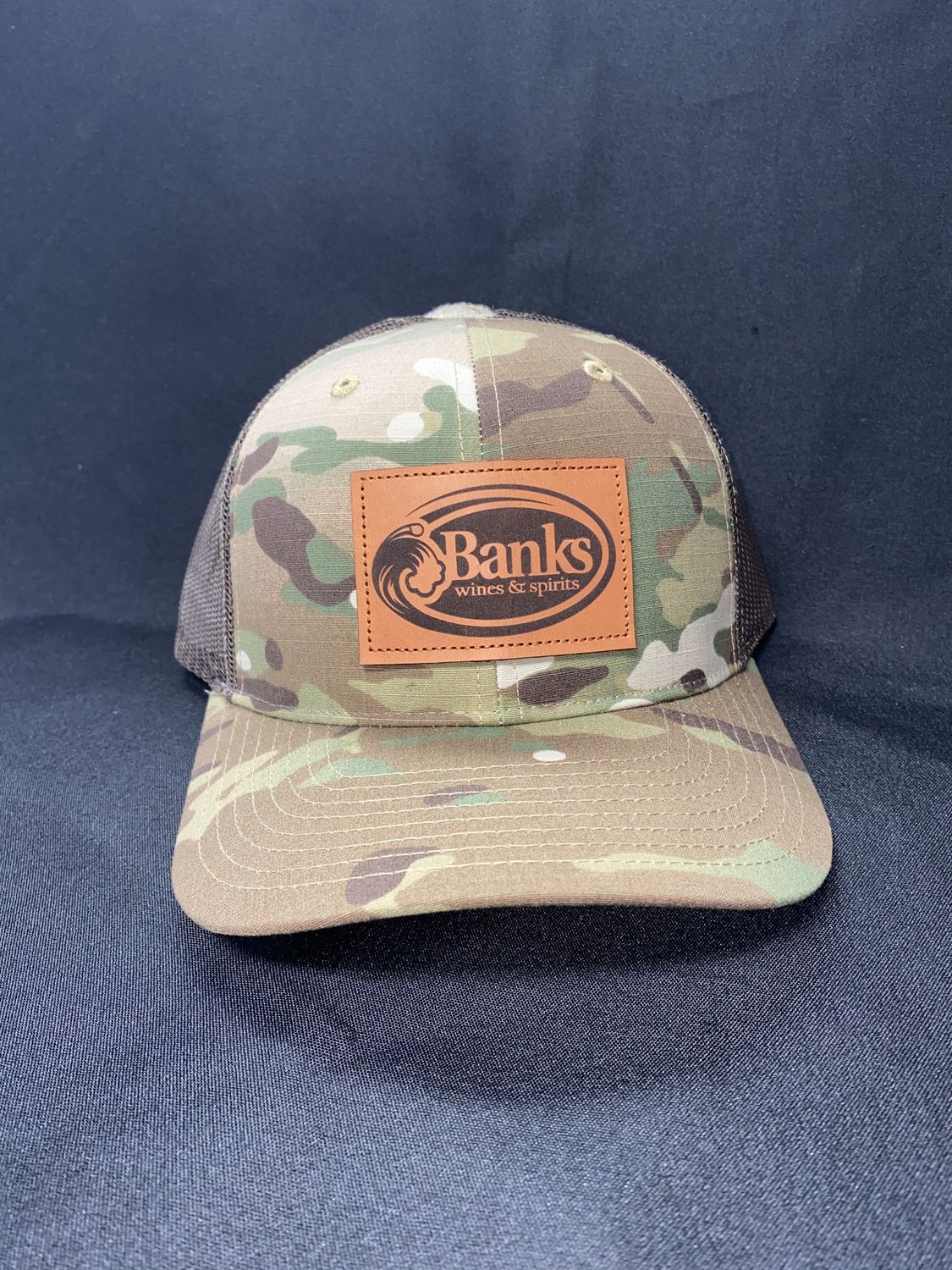 BANKS LEATHER PATCH CAMO HAT