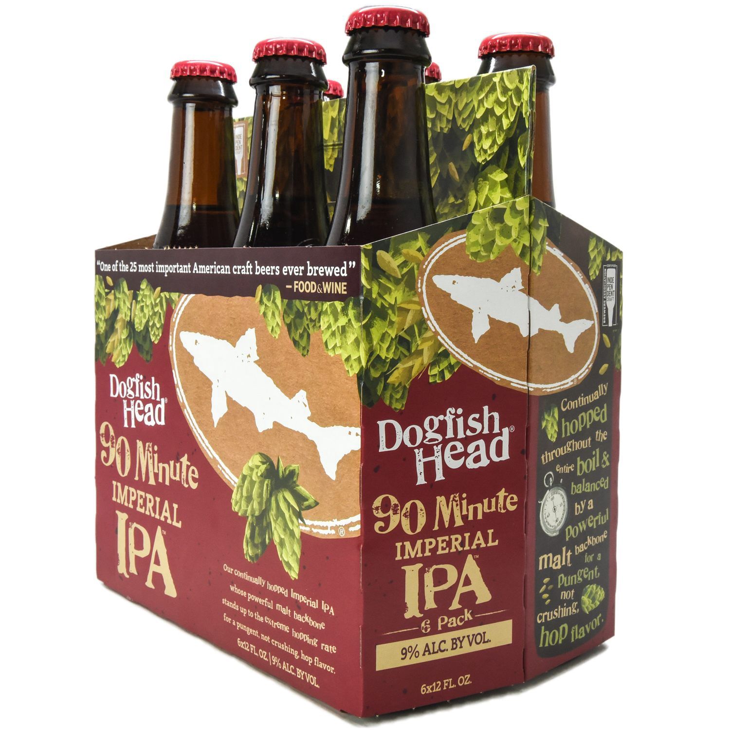 DOGFISH 90 MINUTE IPA 6PK BTL