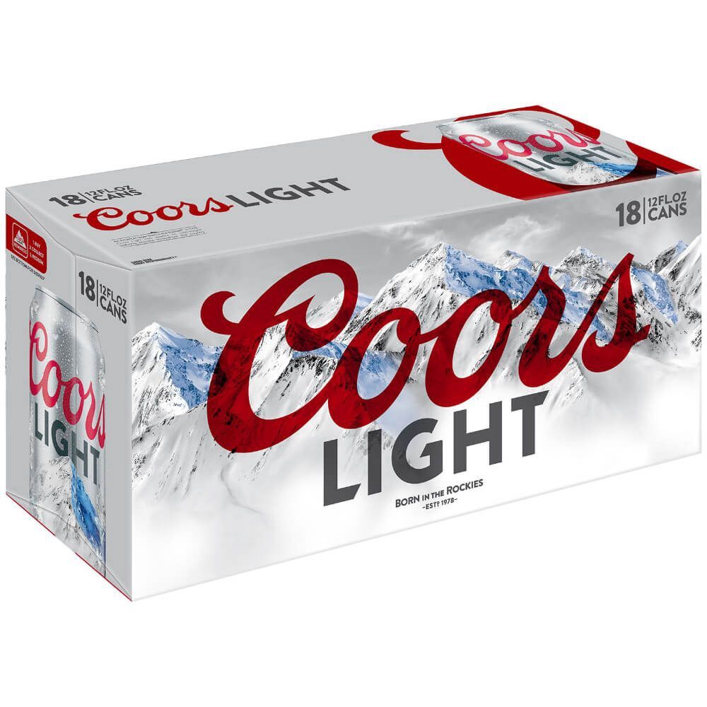 COORS LIGHT 18PK CAN