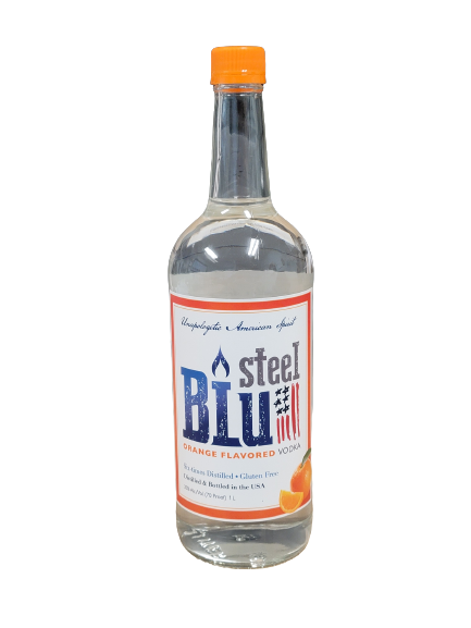 STEEL BLU ORANGE VODKA 1L