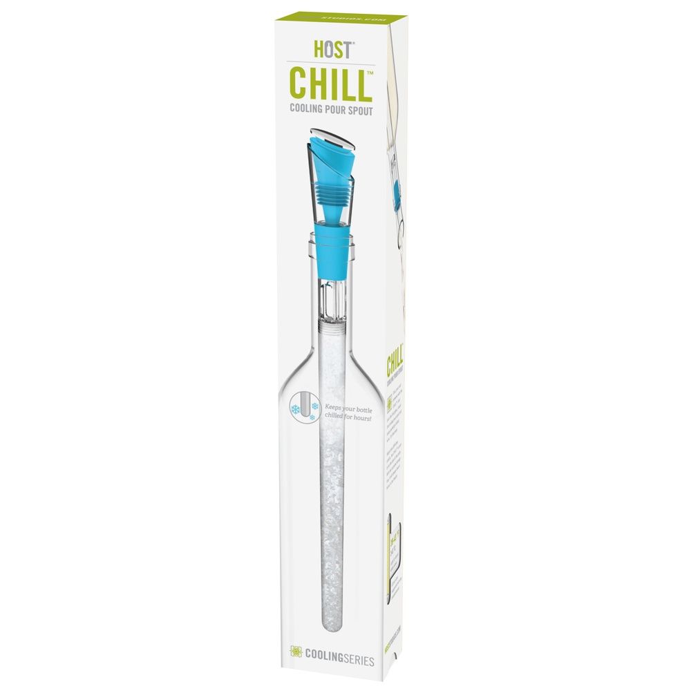 CHILL COOLING WINE POUR SPOUT, Color: BLUE