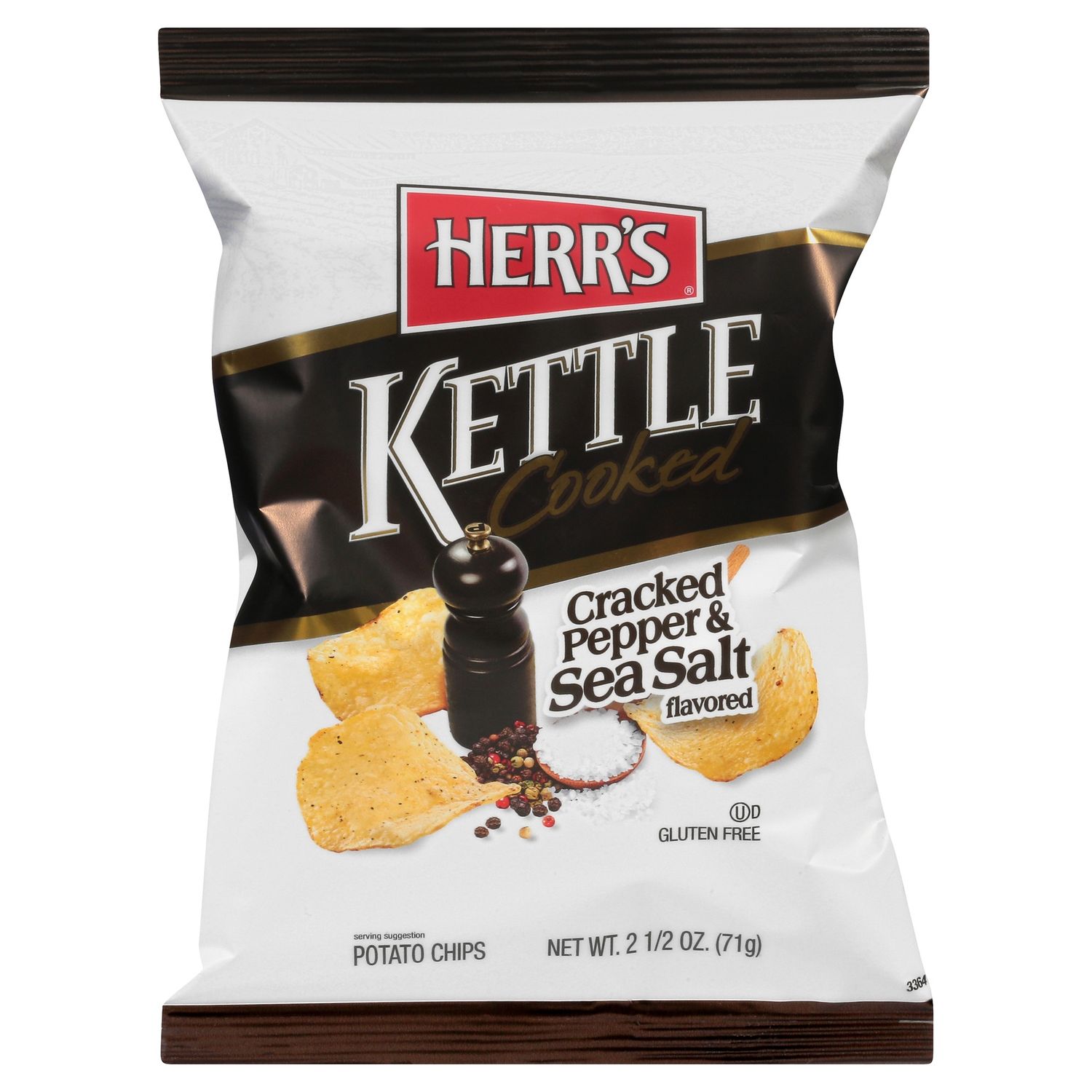 HERR'S SALT &amp; PEPPER KETTLE CHIPS