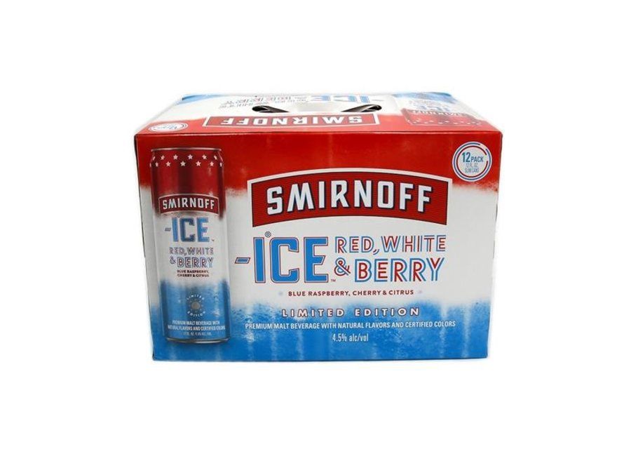 SMIRNOFF ICE RED, WHITE &amp; BERRY 12PK CAN