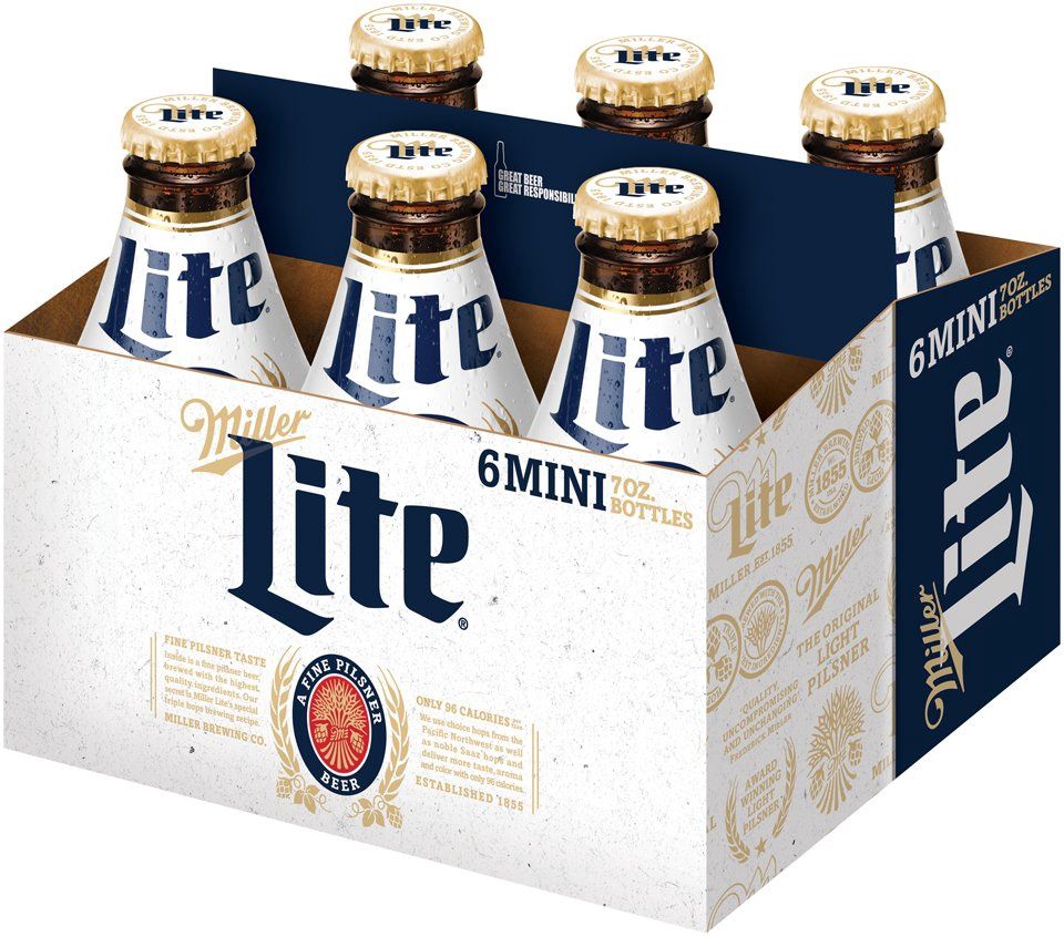 MILLER LITE 6PK 7OZ BTL