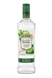 SMIRNOFF ZERO CUCUMBER LIME 750ML