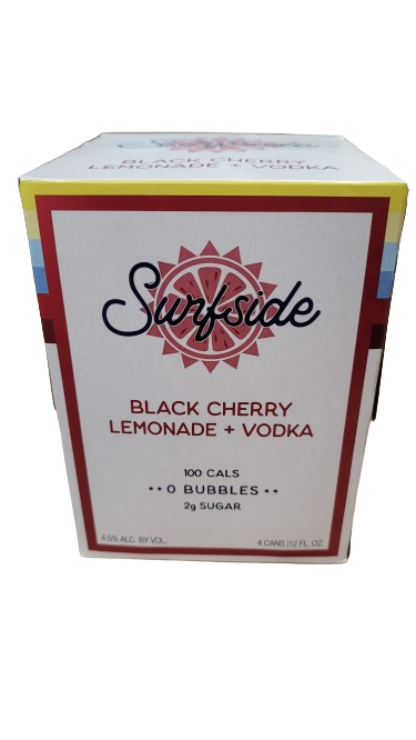 SURFSIDE BLACK CHERRY LEMONADE VODKA 4PK