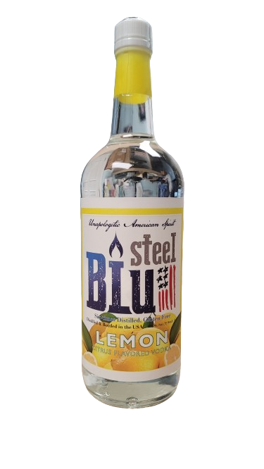 STEEL BLU LEMON VODKA 1L