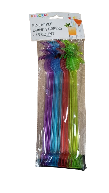 KOLORAE PINEAPPLE STIR STICKS 15PK