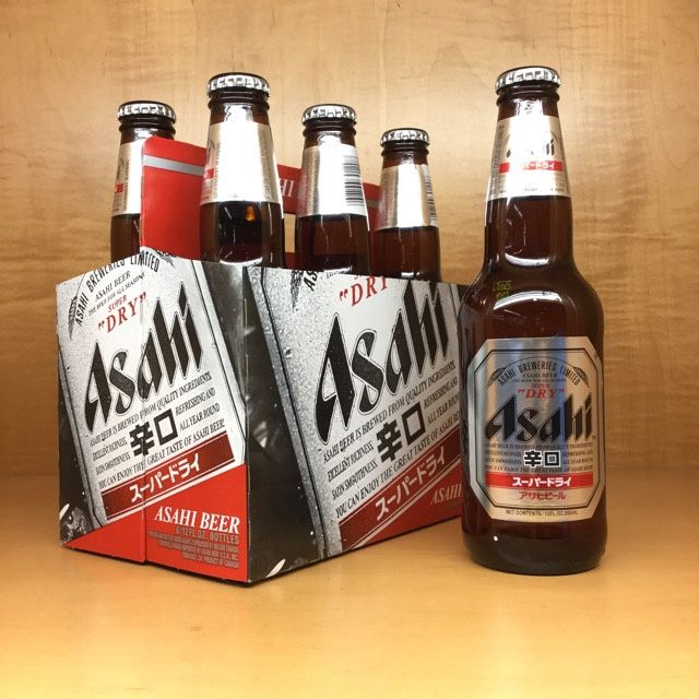 ASAHI DRY BEER 6PK BTL