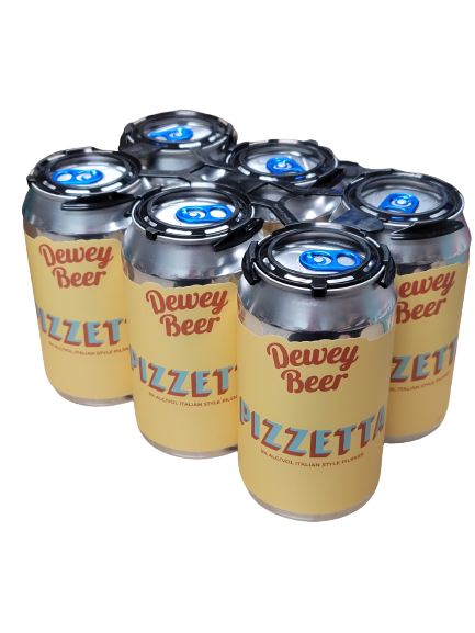 DEWEY BEER CO PIZZETTA 6PK