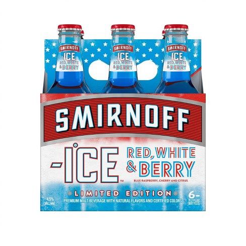 SMIRNOFF ICE RED WHITE AND BERRY 6PK BTL