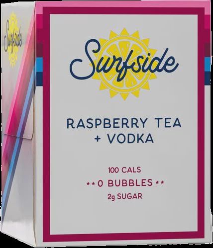 SURFSIDE RASPBERRY TEA &amp; VODKA 4PK