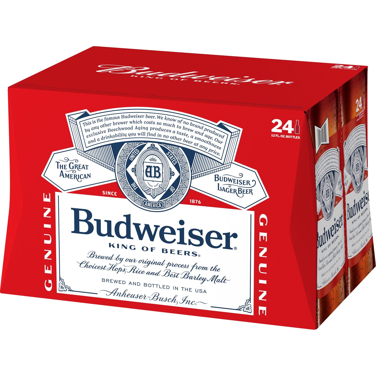 BUD LOOSE BOTTLE 24PK 12OZ