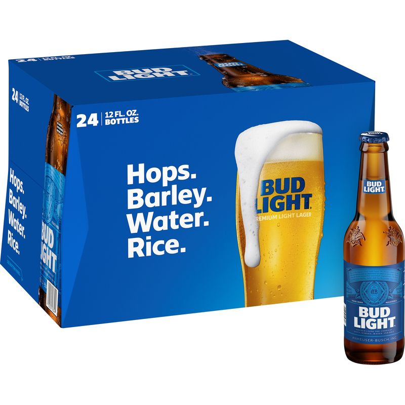 BUD LIGHT 24PK LOOSE BOTTLE 12OZ