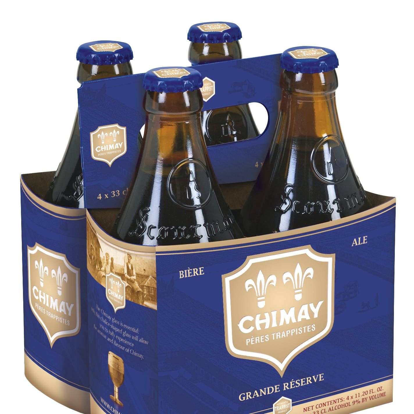CHIMAY PERES TRAPPISTES BLUE 4PK
