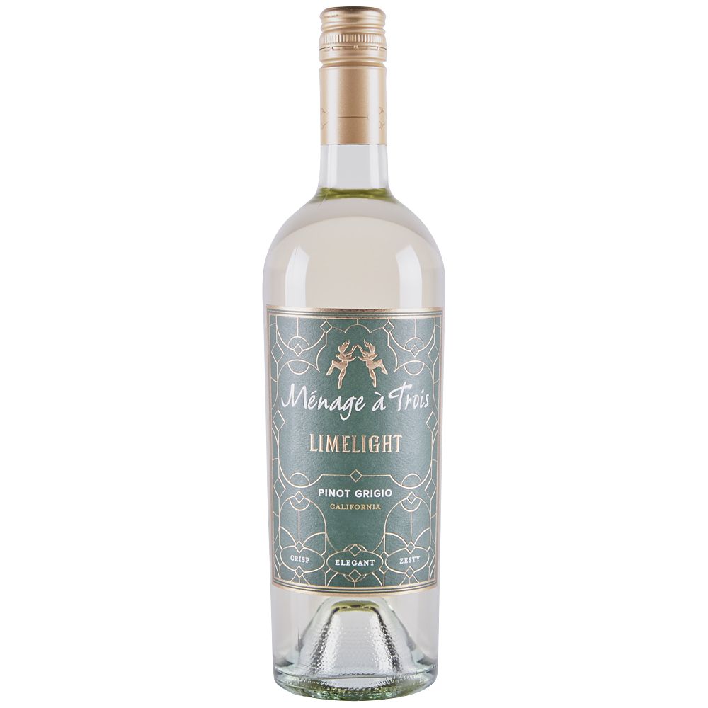 MENAGE A TROIS LIMELIGHT PINOT GRIGIO 750ML