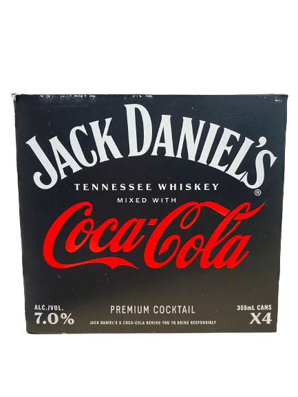 JACK DANIELS RTD WHISKEY COKE 4PK