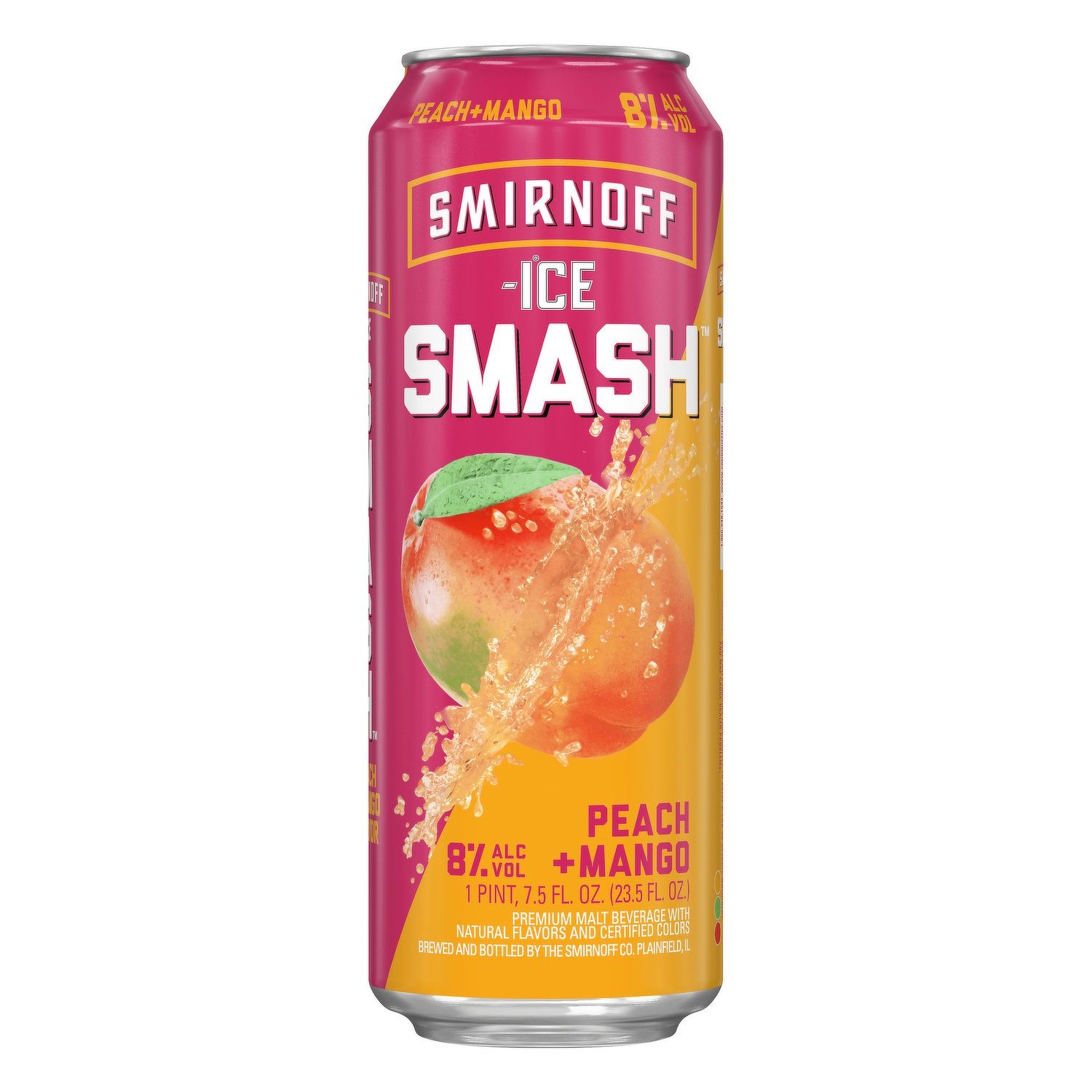 SMIRNOFF SMASH PEACH MANGO 23.5OZ