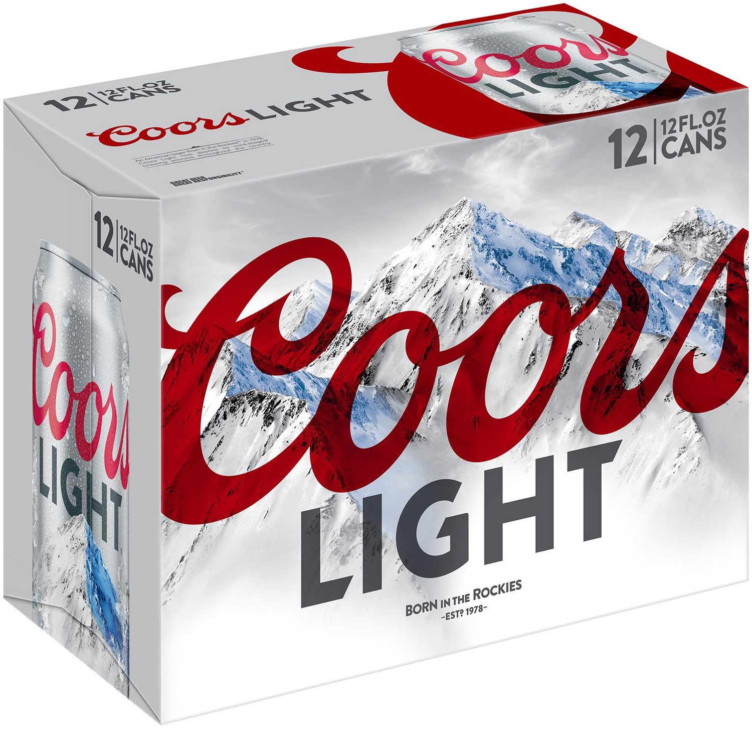 COORS LIGHT 12PK CAN