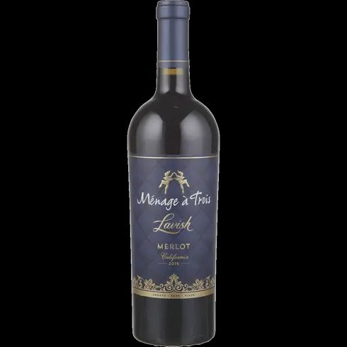MENAGE A TROIS MERLOT LAVISH 750ML
