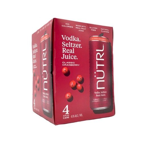NUTRL CLASSIC CRANBERRY 4PK