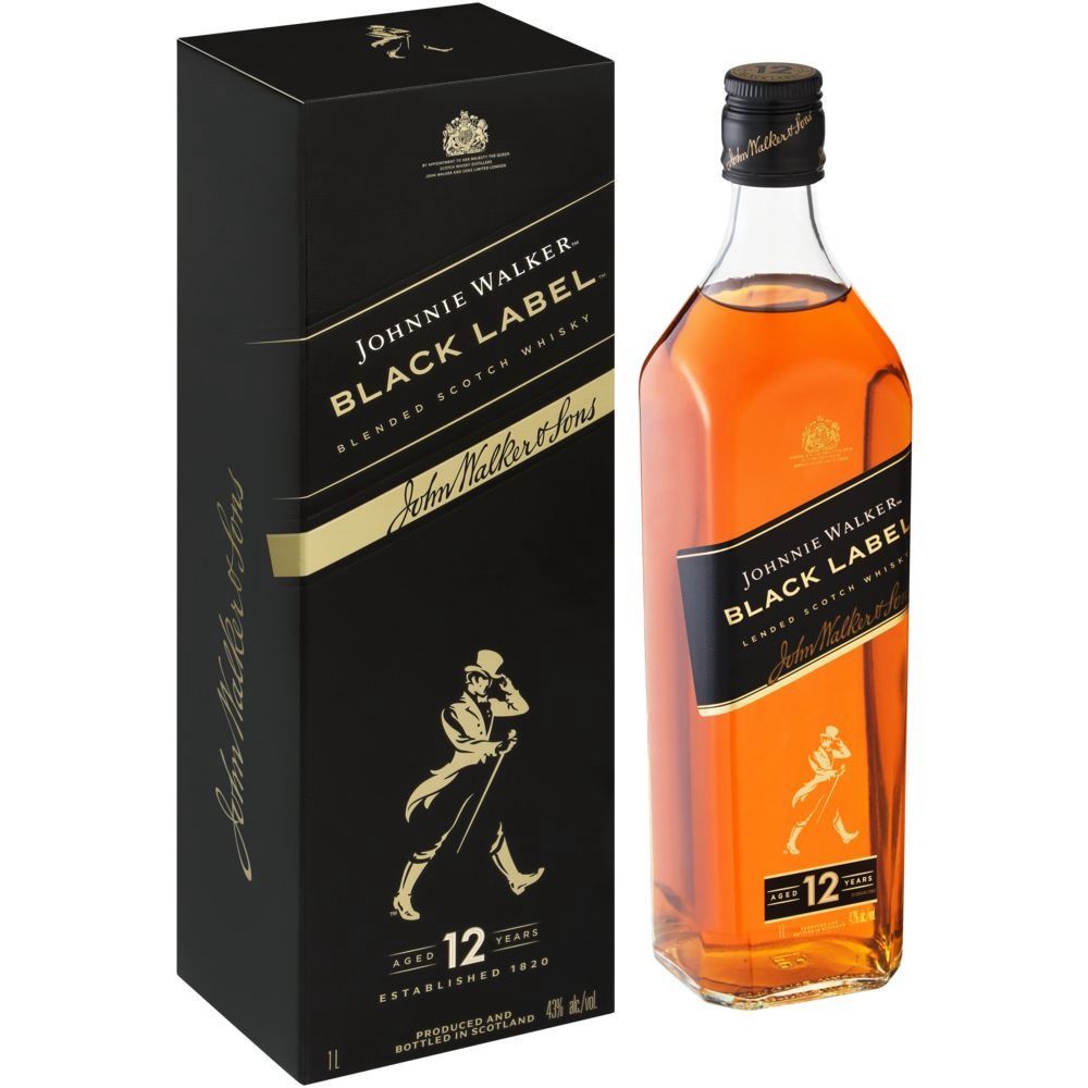 JOHNNIE WALKER BLACK 750ML