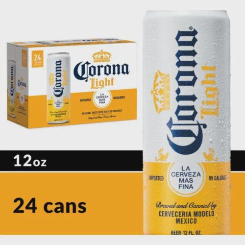 CORONA LIGHT 24PK 12OZ LSE CAN