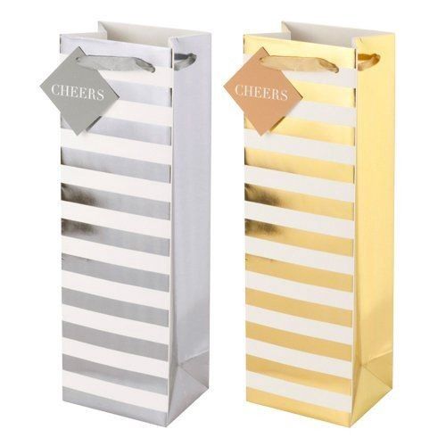 RITZY STRIPES WINE BAG