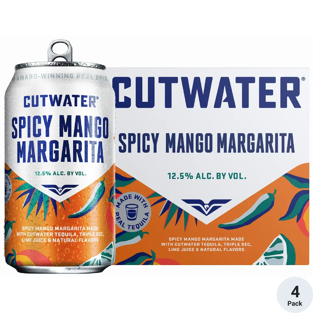 CUTWATER SPICY MANGO MARGARITA 4PK
