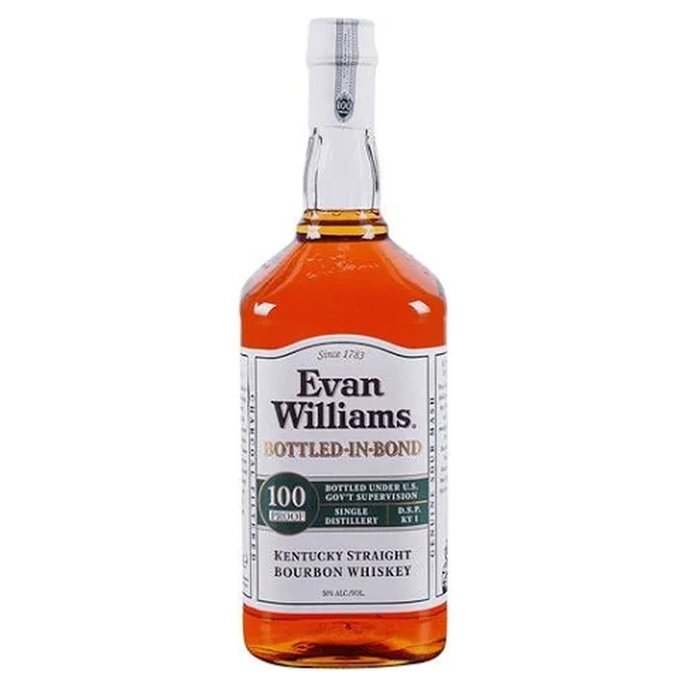 EVAN WILLIAMS BOURBON WHITE LABEL 100 P 1.75