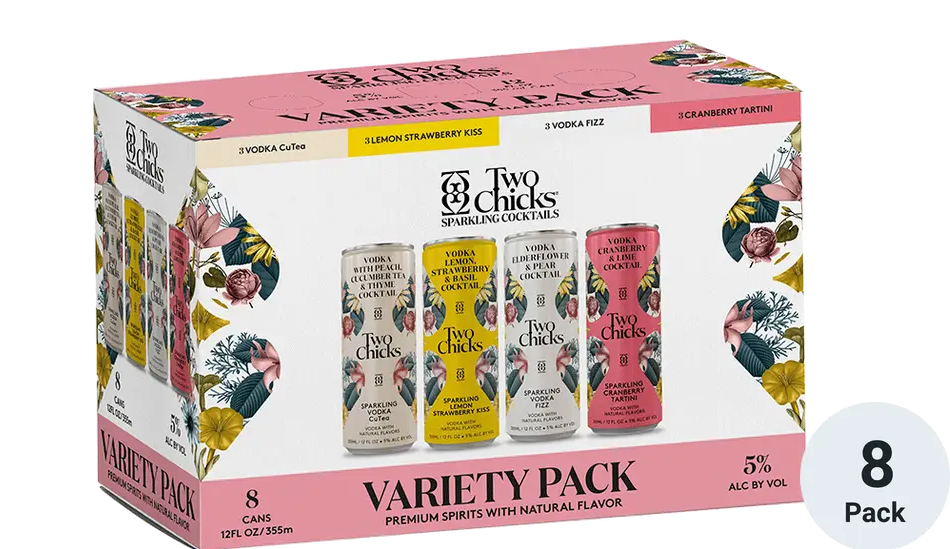 TWO CHICKS COCKTAIL VARIETY 8PK