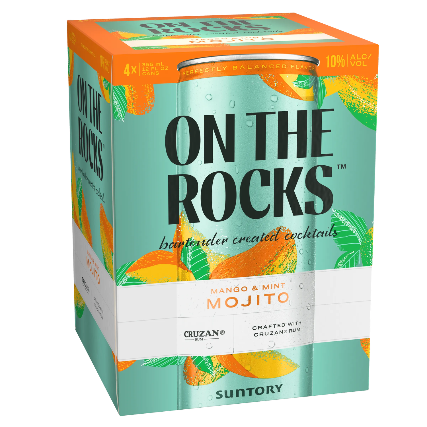 ON THE ROCKS RTD MANGO MINT MOJITO 4PK