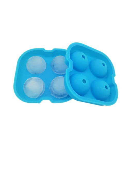 KOLORAE SILICONE ICE TRAY 4 BALLS BLUE