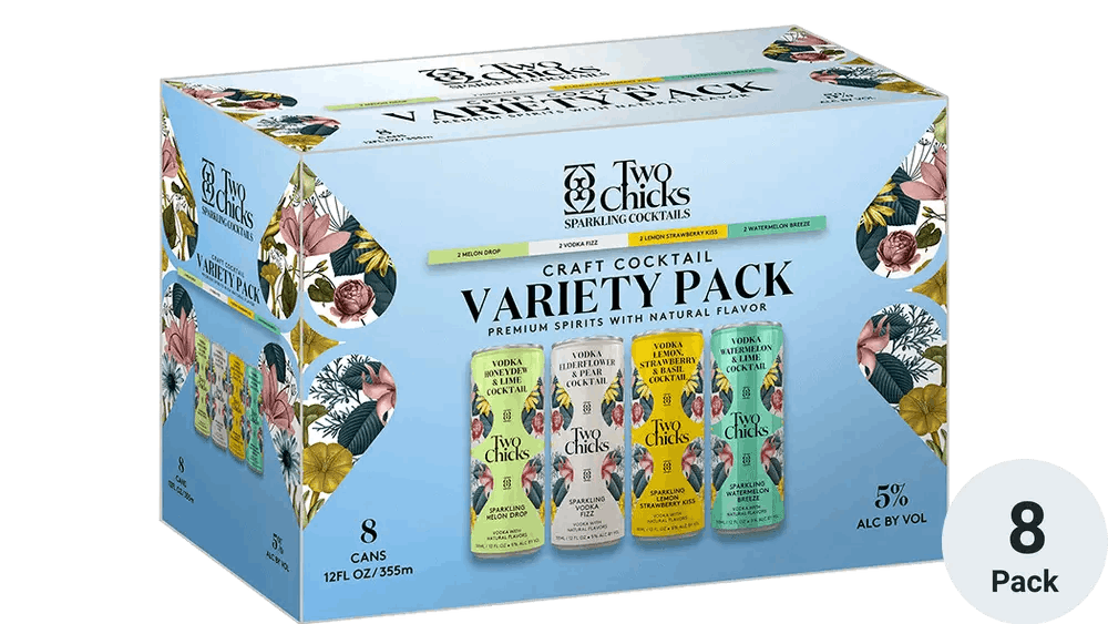 TWO CHICKS CRAFT COCKTAIL VARIETY 8PK